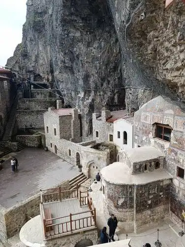 sumela monastery courtyard — Black Sea Tour — 3 Days, 2 Nights (Trabzon & Uzungöl)