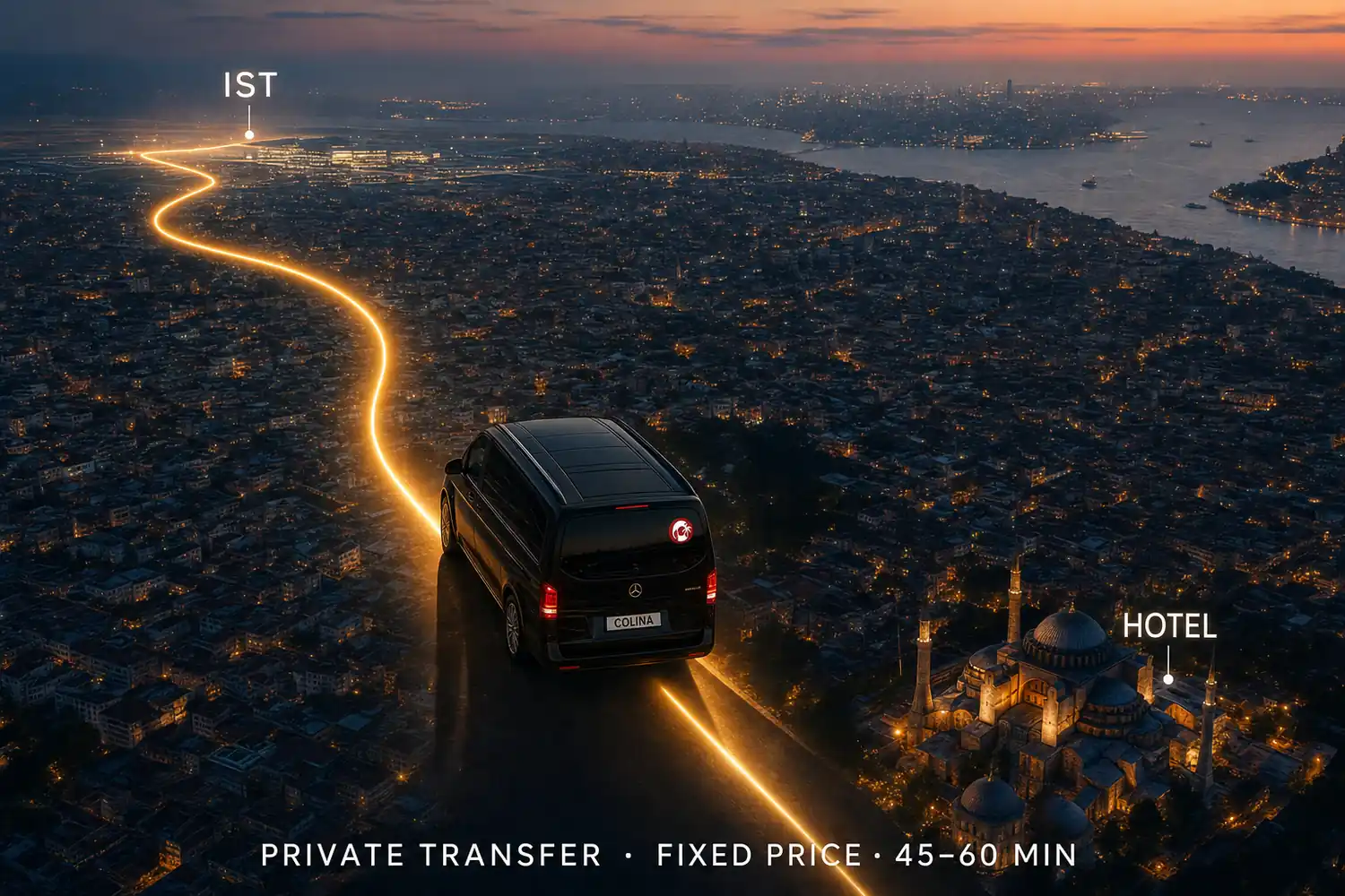 private airport transfer istanbul Colina Vito meet and greet at IST