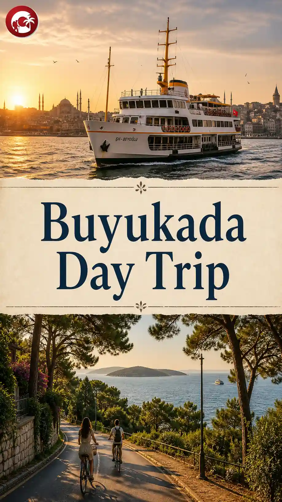 buyukada day trip ferry arriving at pine island pier
