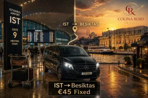 istanbul airport to besiktas private transfer €45 fixed Colina Rojo
