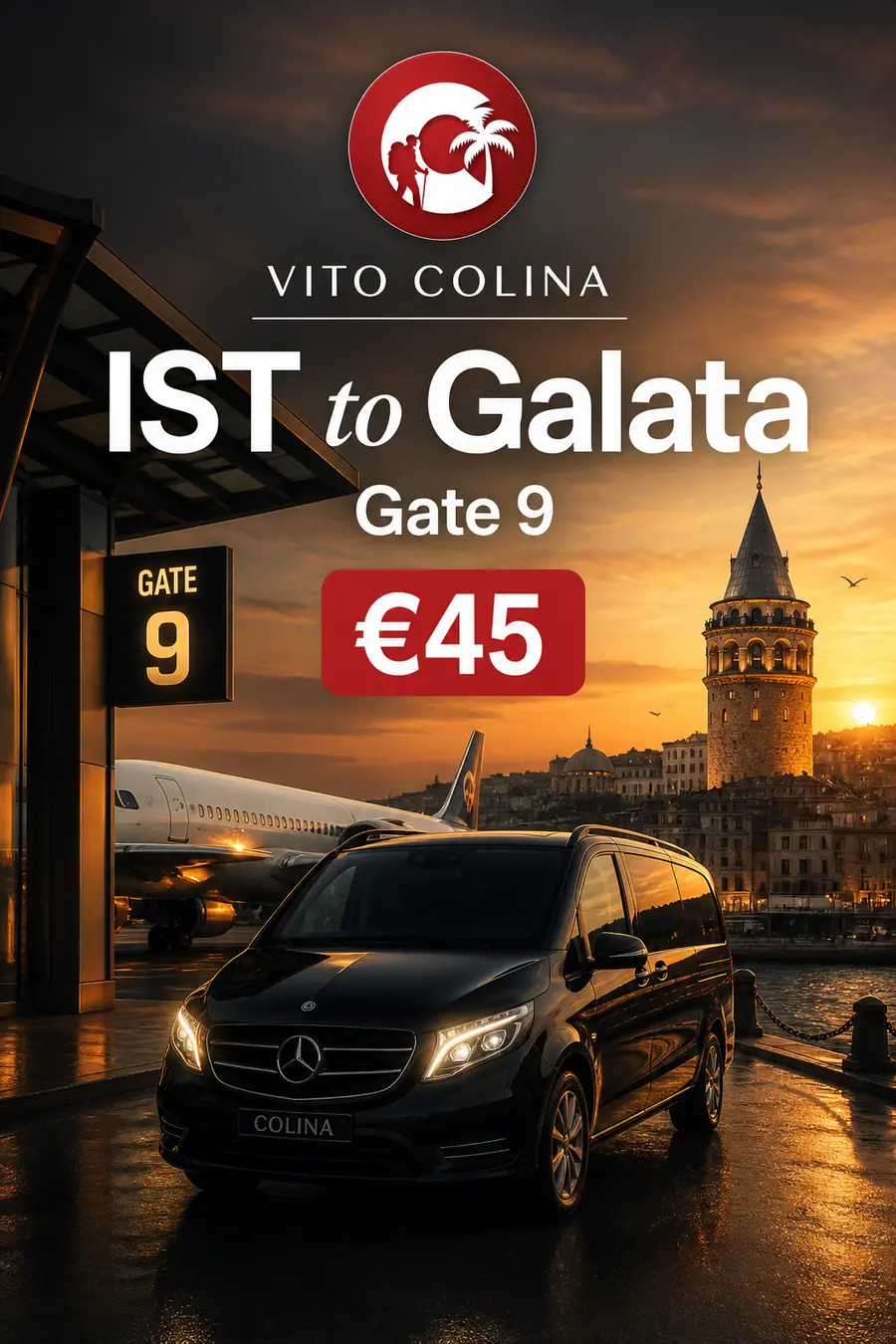 istanbul airport to galata Colina Gate 9 Galata Tower Reliable 6 cover
