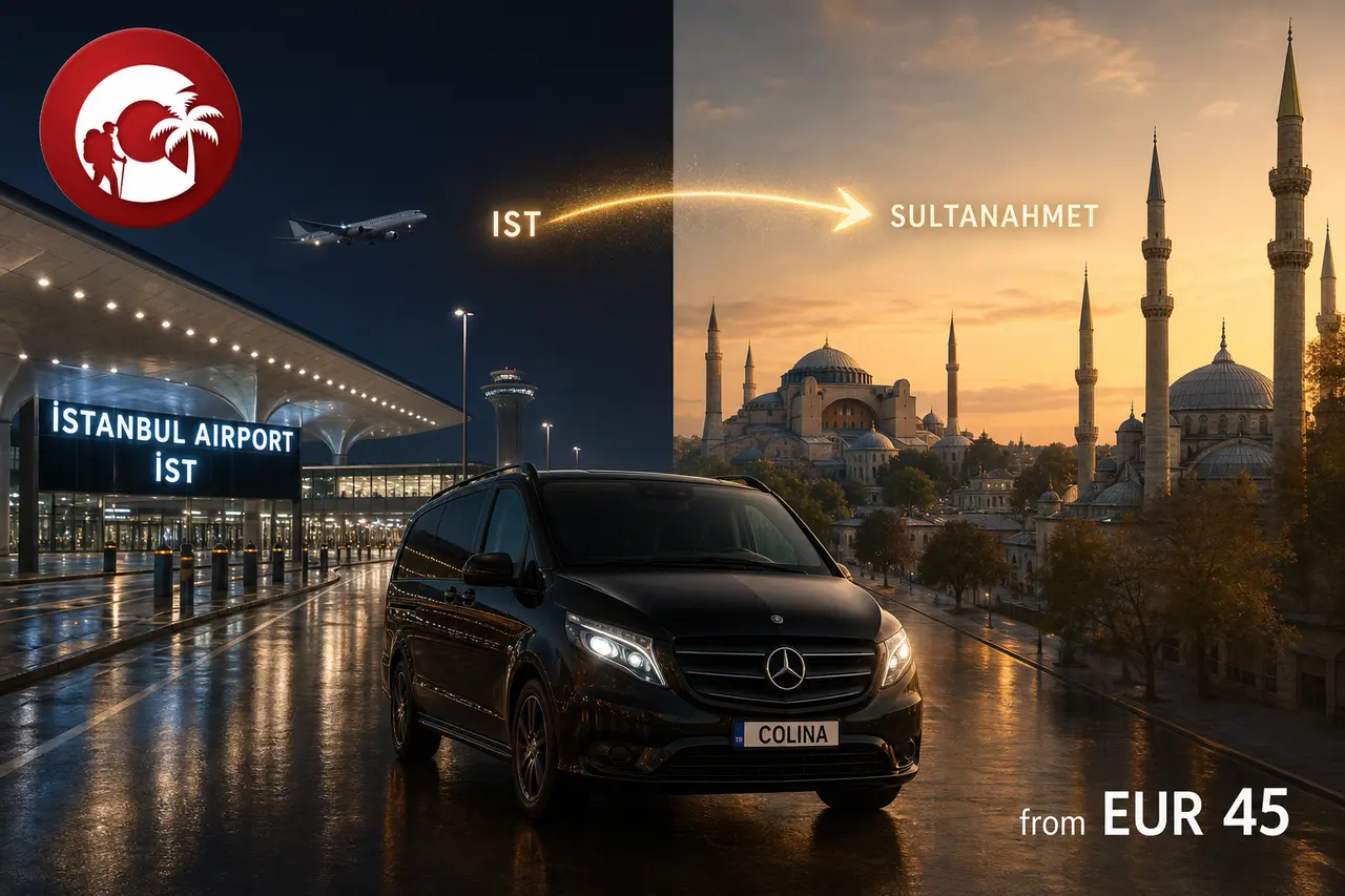 istanbul airport to sultanahmet Colina Vito at IST Gate 9