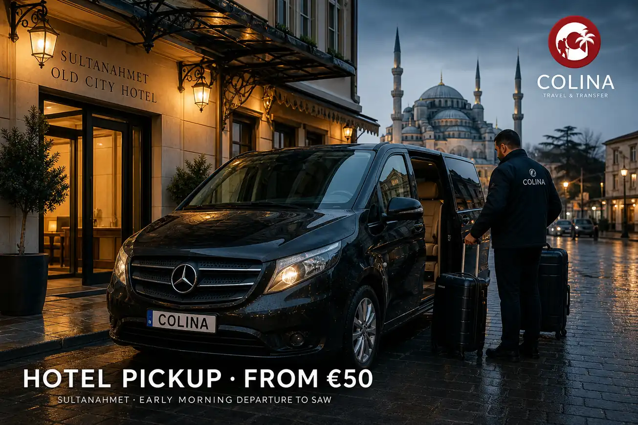 sultanahmet to sabiha gokcen Colina private transfer Blue Mosque SAW