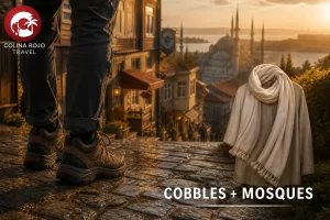 what to pack for istanbul suitcase essentials and wet cobblestone street