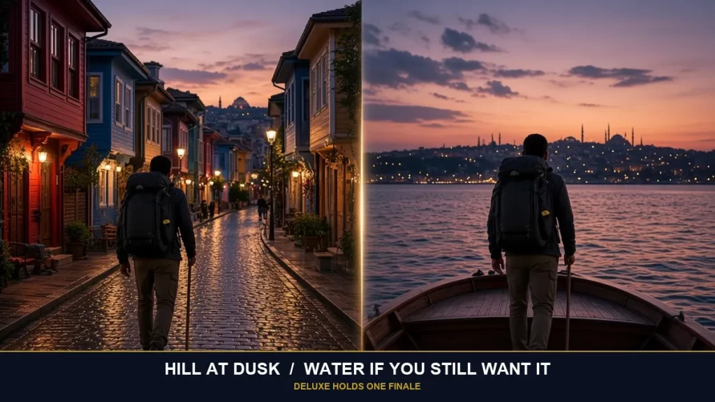 balat istanbul fog path between colored houses, Essential 5 hill checks