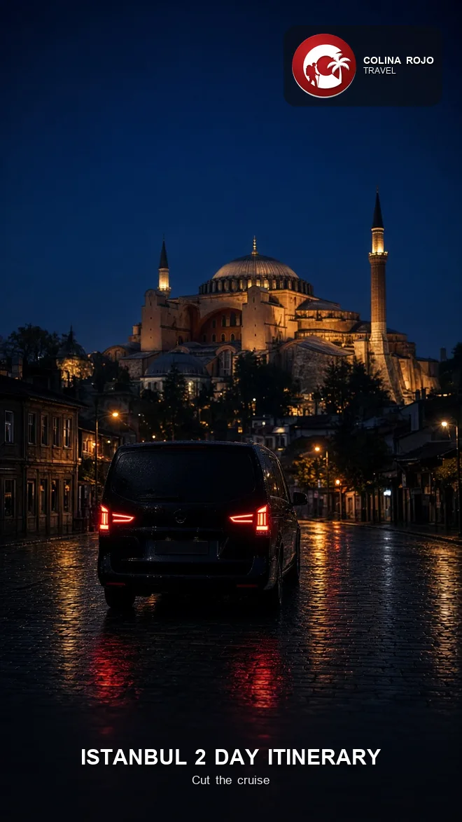 Istanbul 2 day itinerary split: Istanbul Airport Gate 9 and Sultanahmet with a private Mercedes Vito