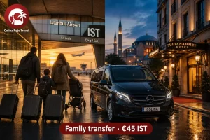 istanbul airport family transfer Hagia family Vito airport cover