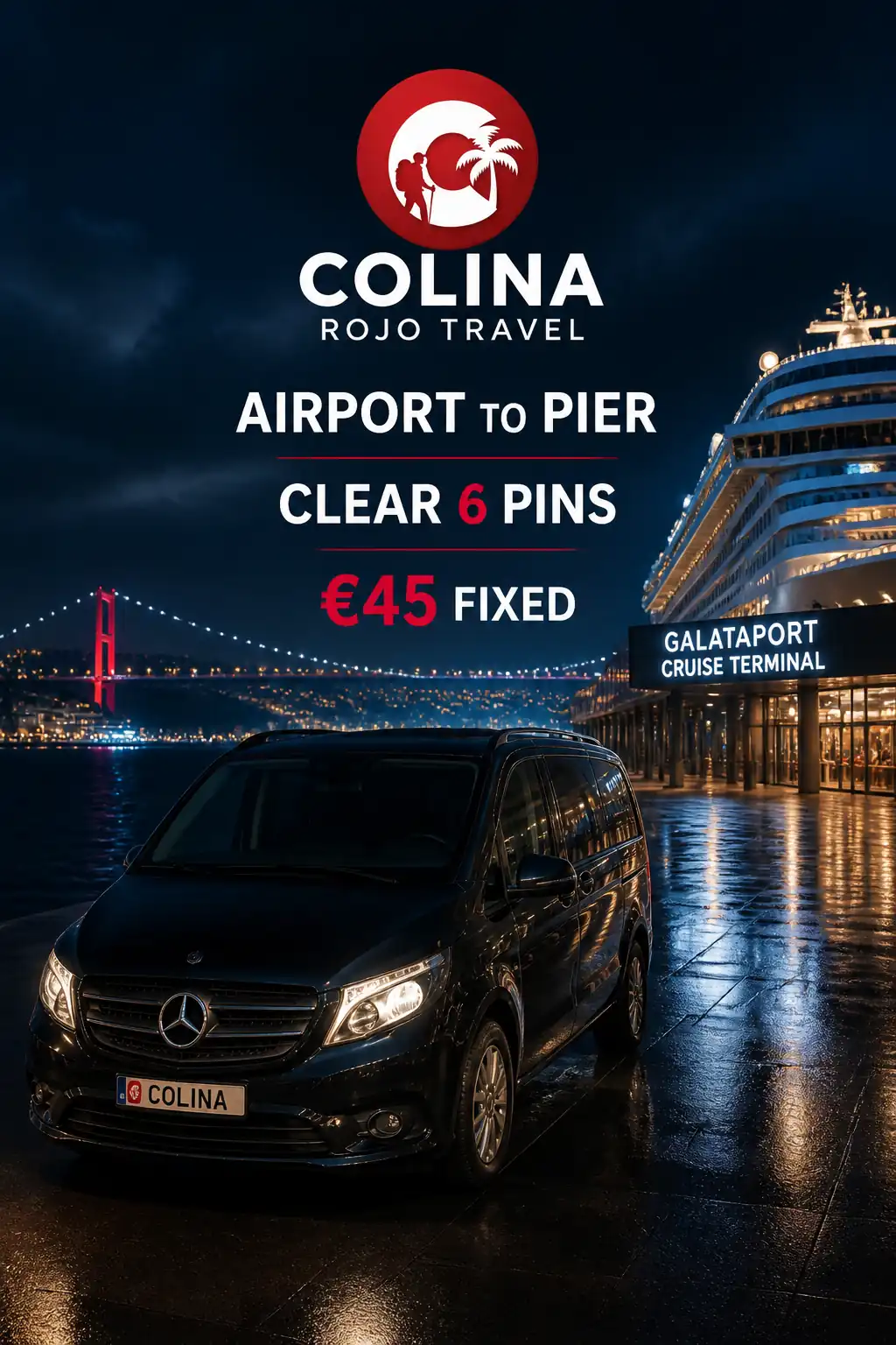 istanbul airport to galataport Colina Clear 6 cruise-pier Vito cover