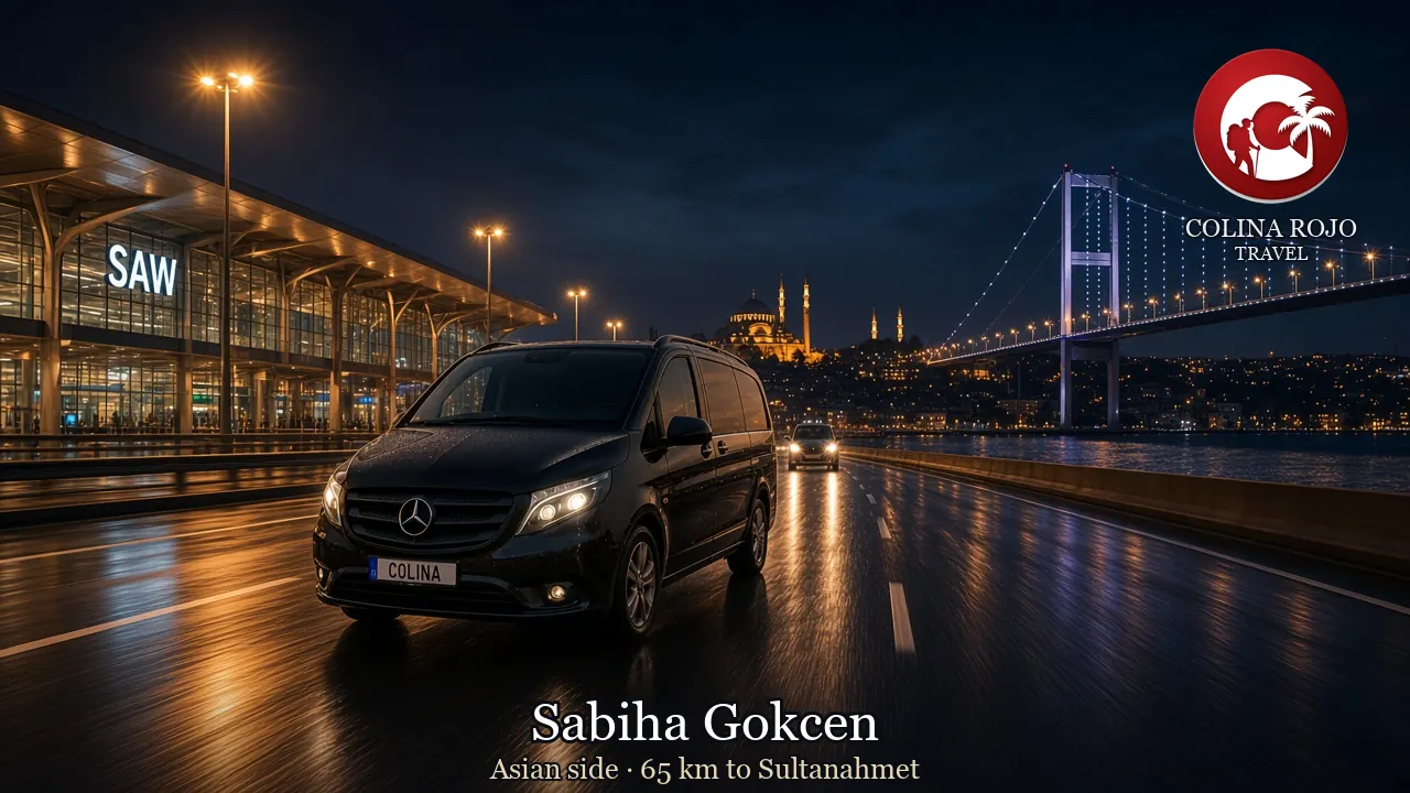 Istanbul Airport vs Sabiha Gokcen split with a private Mercedes Vito between IST and SAW