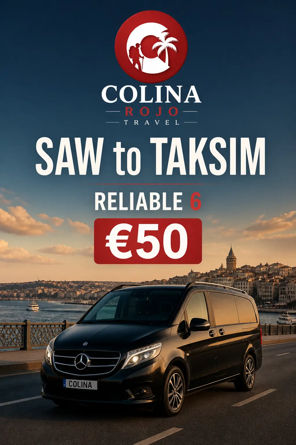sabiha gokcen to taksim Colina Reliable 6 SAW Square Drops cover
