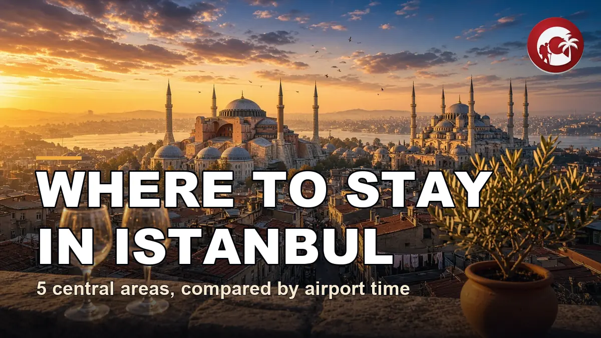 Where to stay in Istanbul seen from a hotel rooftop over the Old City