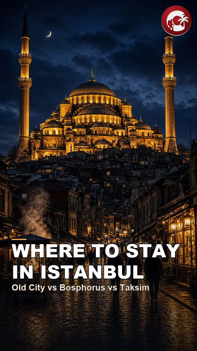 Where to stay in Istanbul seen from a hotel rooftop over the Old City