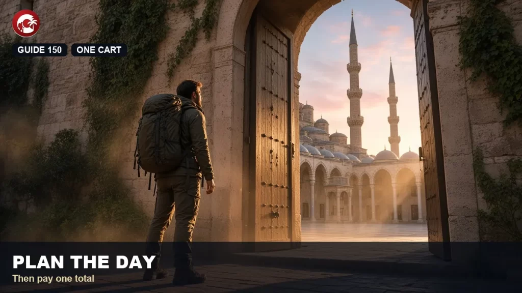 How to plan a private istanbul tour at a gate opening onto a mosque courtyard