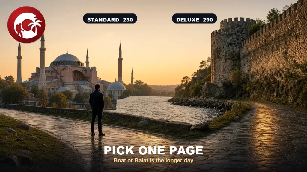 Istanbul city tour at dawn on the Hippodrome, with the obelisk and Blue Mosque