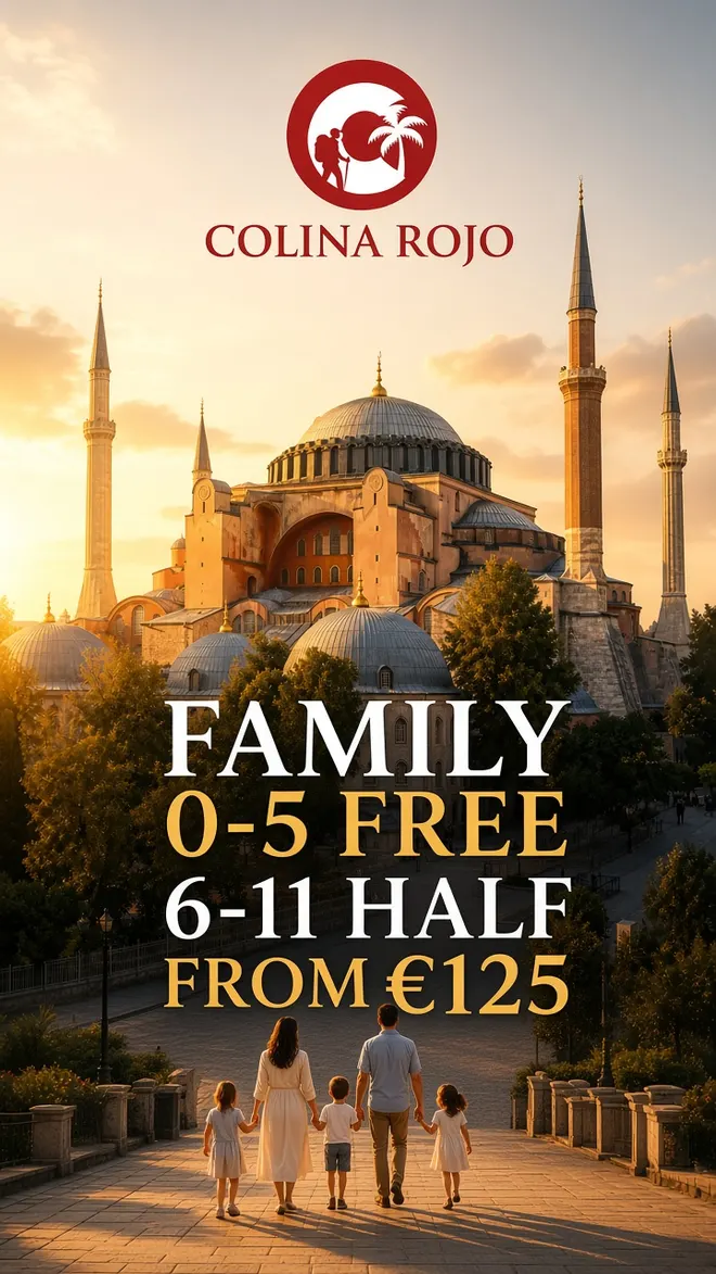 Family walking the Hippodrome on an istanbul family tour