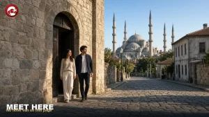 Couple at the Hippodrome choosing an istanbul half day tour