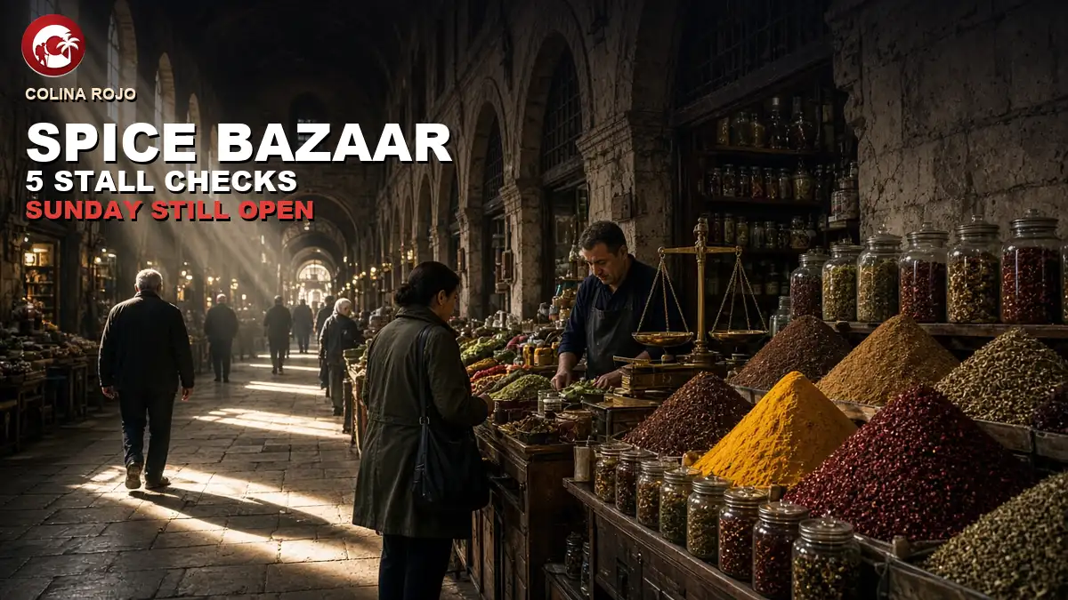spice bazaar istanbul light through the Eminonu arcade