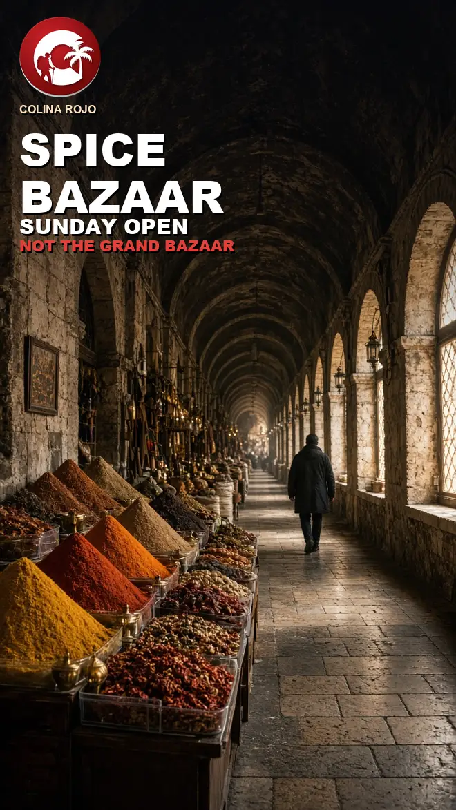 spice bazaar istanbul light through the Eminonu arcade